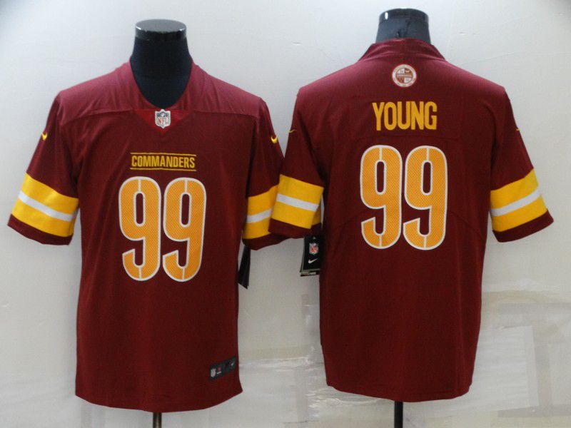 Men Washington Redskins #99 Young Red 2022 Nike Limited Vapor Untouchable NFL Jersey->washington redskins->NFL Jersey